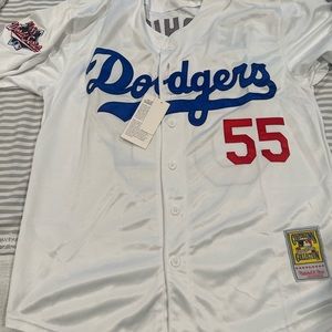 Los Angeles dodgers hershiser jersey